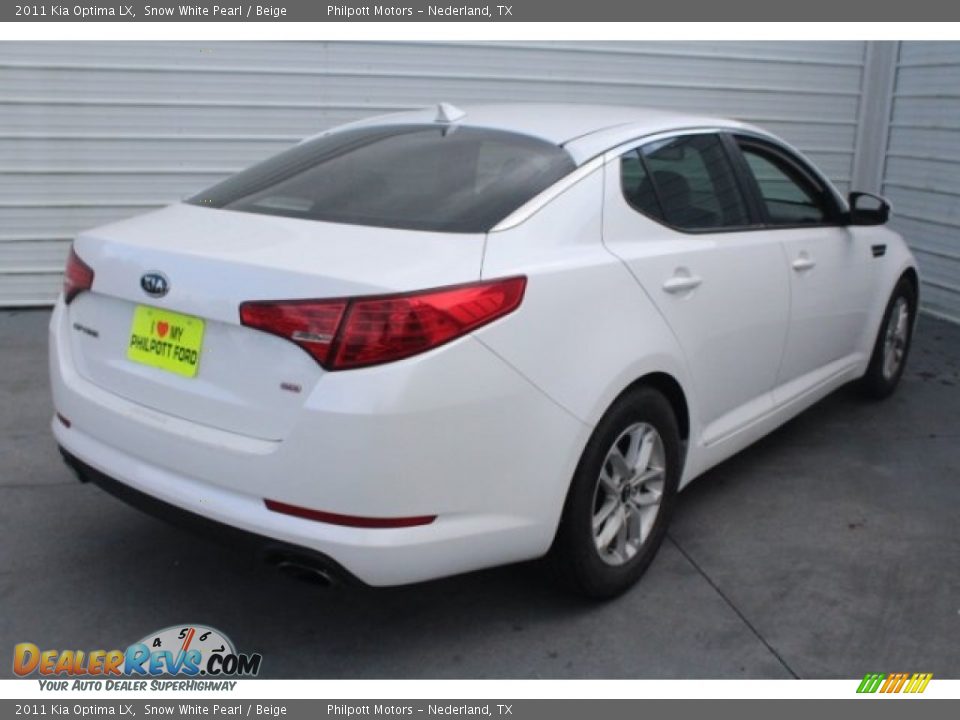 2011 Kia Optima LX Snow White Pearl / Beige Photo #10