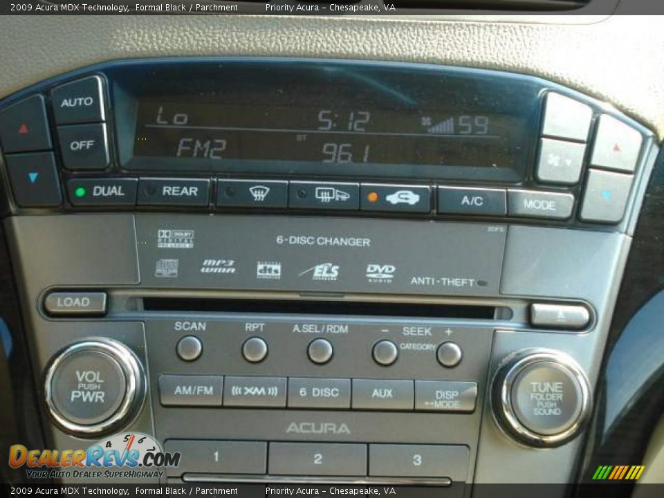 2009 Acura MDX Technology Formal Black / Parchment Photo #20