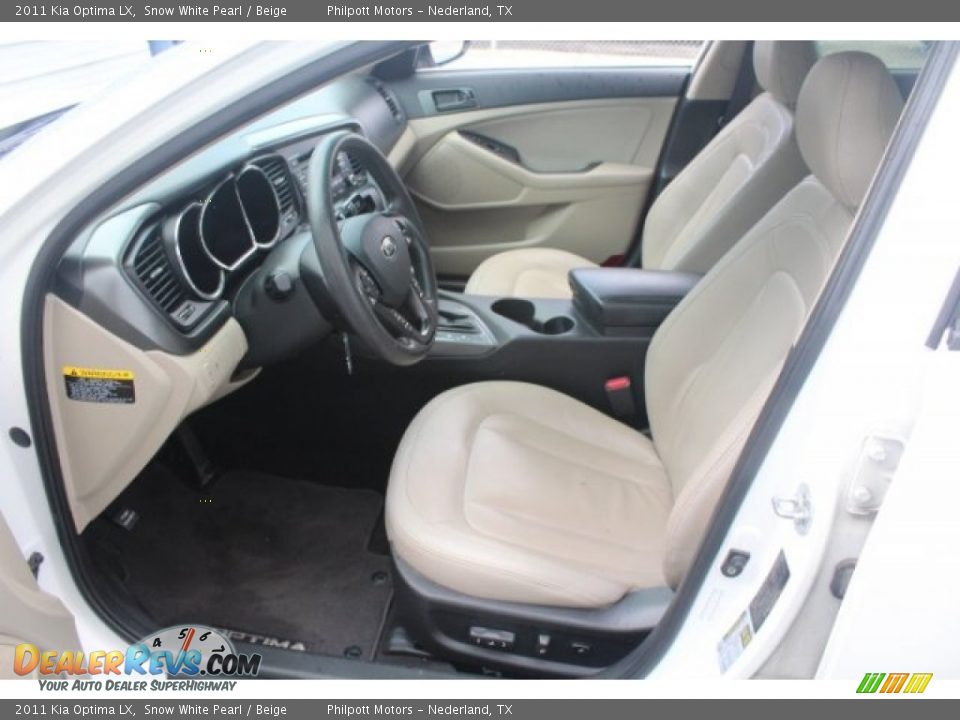 2011 Kia Optima LX Snow White Pearl / Beige Photo #16