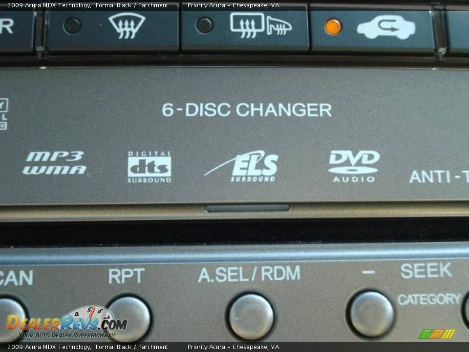 2009 Acura MDX Technology Formal Black / Parchment Photo #21