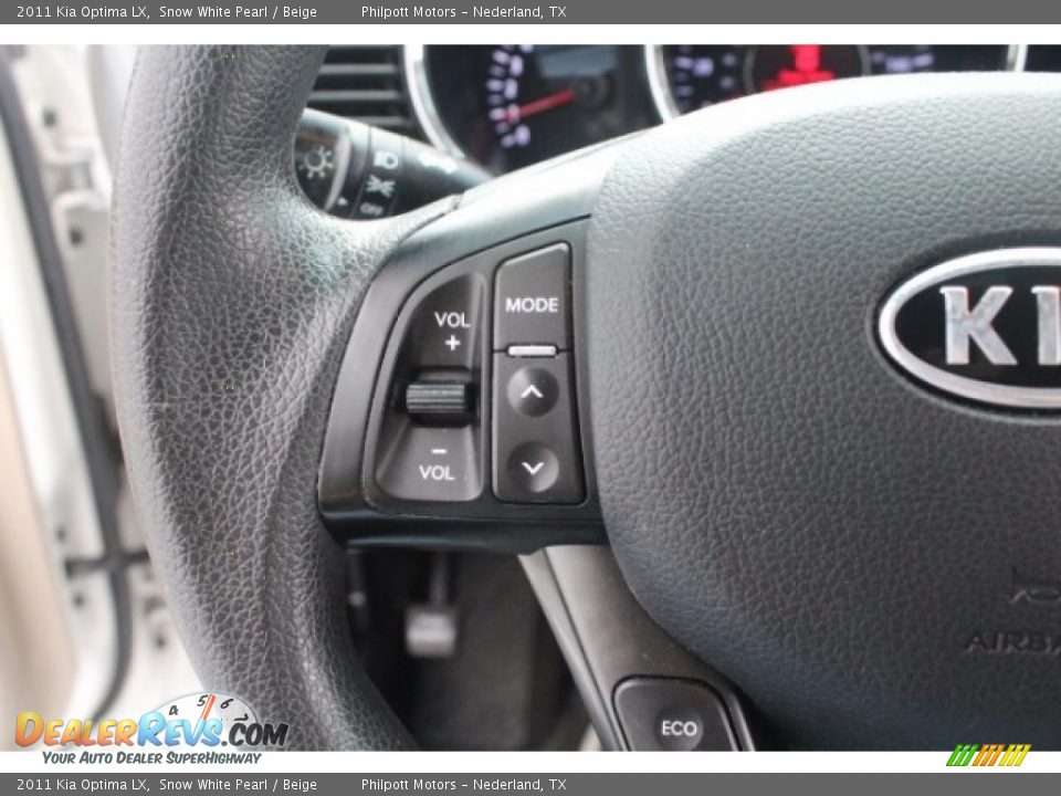 2011 Kia Optima LX Snow White Pearl / Beige Photo #20