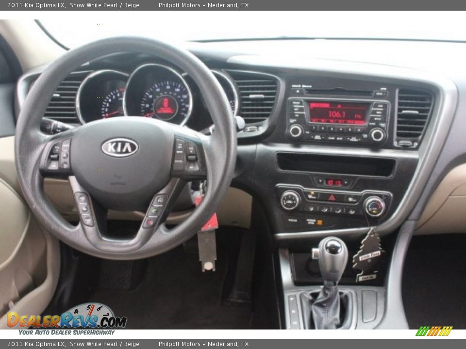 2011 Kia Optima LX Snow White Pearl / Beige Photo #24