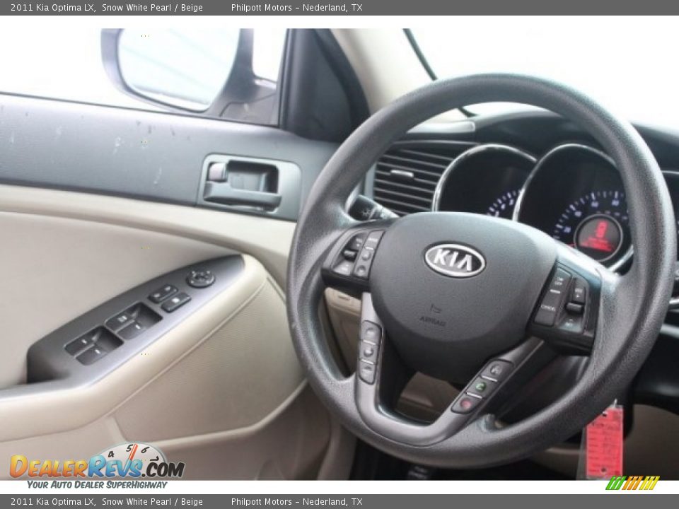 2011 Kia Optima LX Snow White Pearl / Beige Photo #25