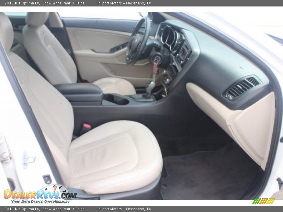 2011 Kia Optima LX Snow White Pearl / Beige Photo #31