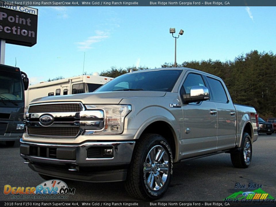2018 Ford F150 King Ranch SuperCrew 4x4 White Gold / King Ranch Kingsville Photo #1