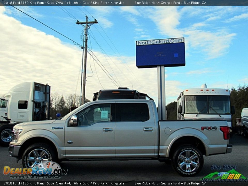 2018 Ford F150 King Ranch SuperCrew 4x4 White Gold / King Ranch Kingsville Photo #2