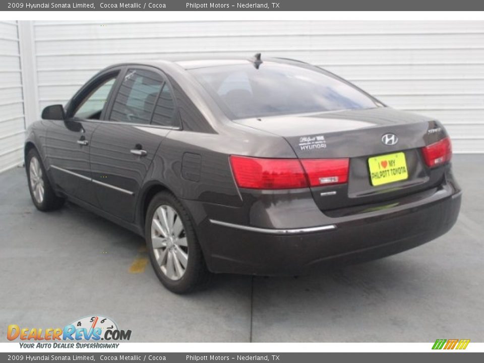 2009 Hyundai Sonata Limited Cocoa Metallic / Cocoa Photo #6
