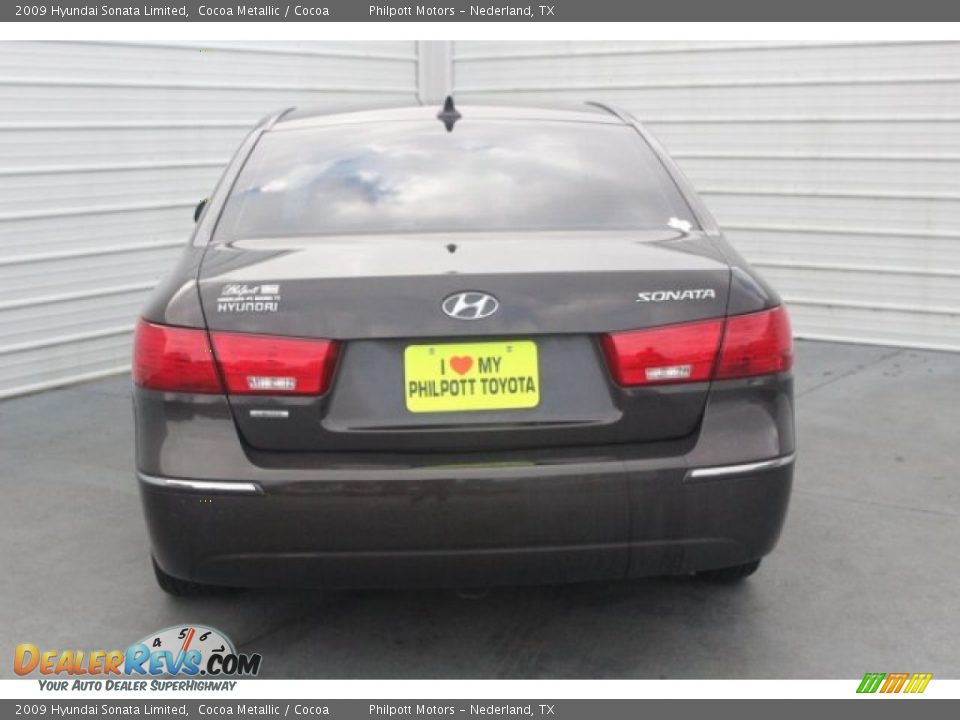 2009 Hyundai Sonata Limited Cocoa Metallic / Cocoa Photo #7