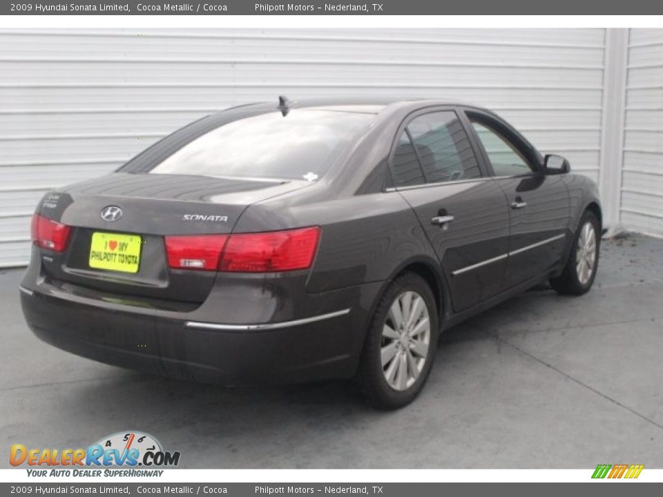 2009 Hyundai Sonata Limited Cocoa Metallic / Cocoa Photo #8