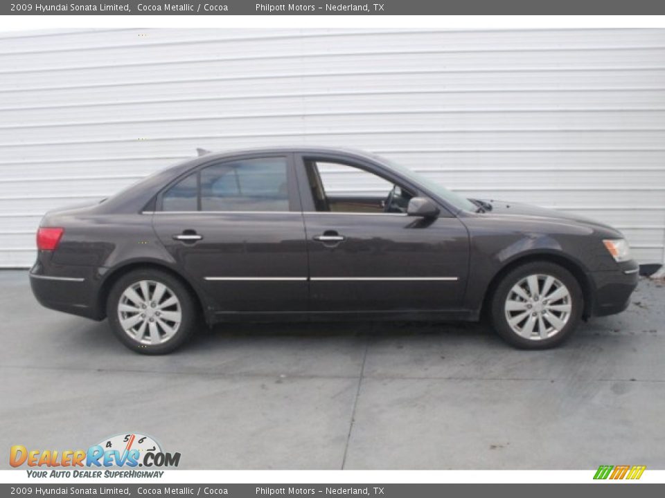 2009 Hyundai Sonata Limited Cocoa Metallic / Cocoa Photo #9