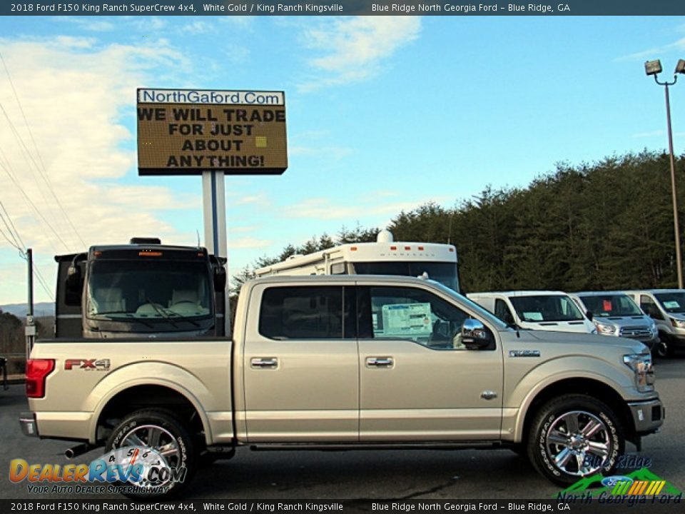 2018 Ford F150 King Ranch SuperCrew 4x4 White Gold / King Ranch Kingsville Photo #6