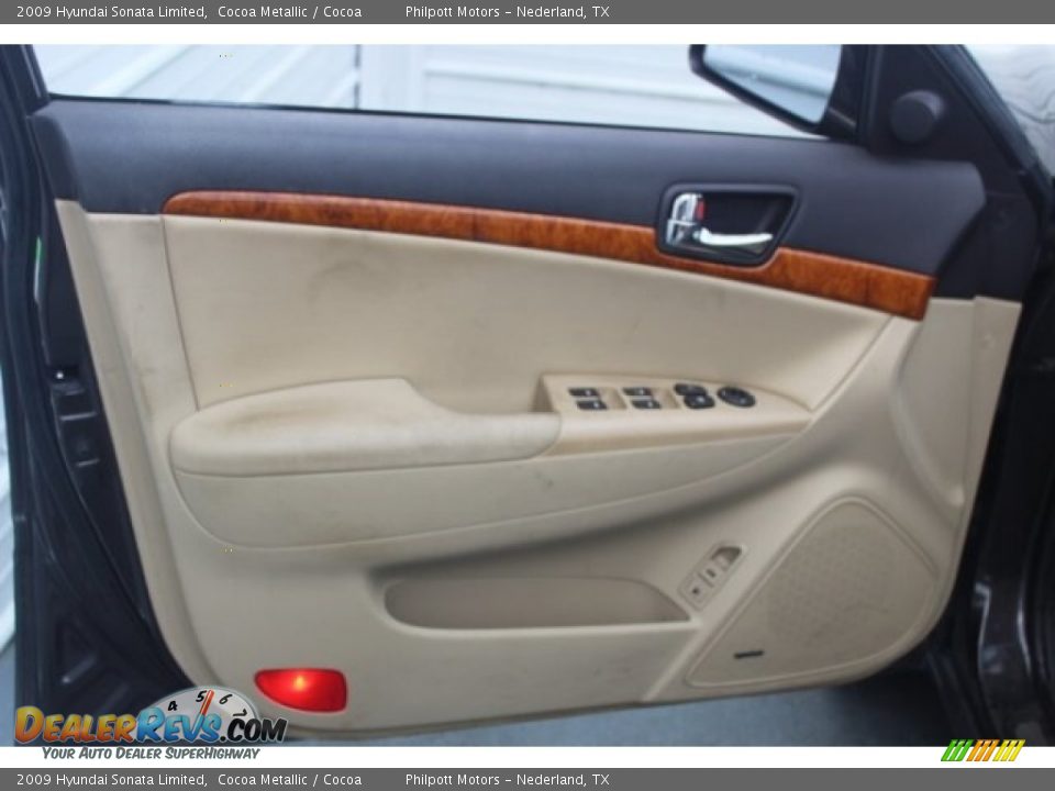 2009 Hyundai Sonata Limited Cocoa Metallic / Cocoa Photo #10