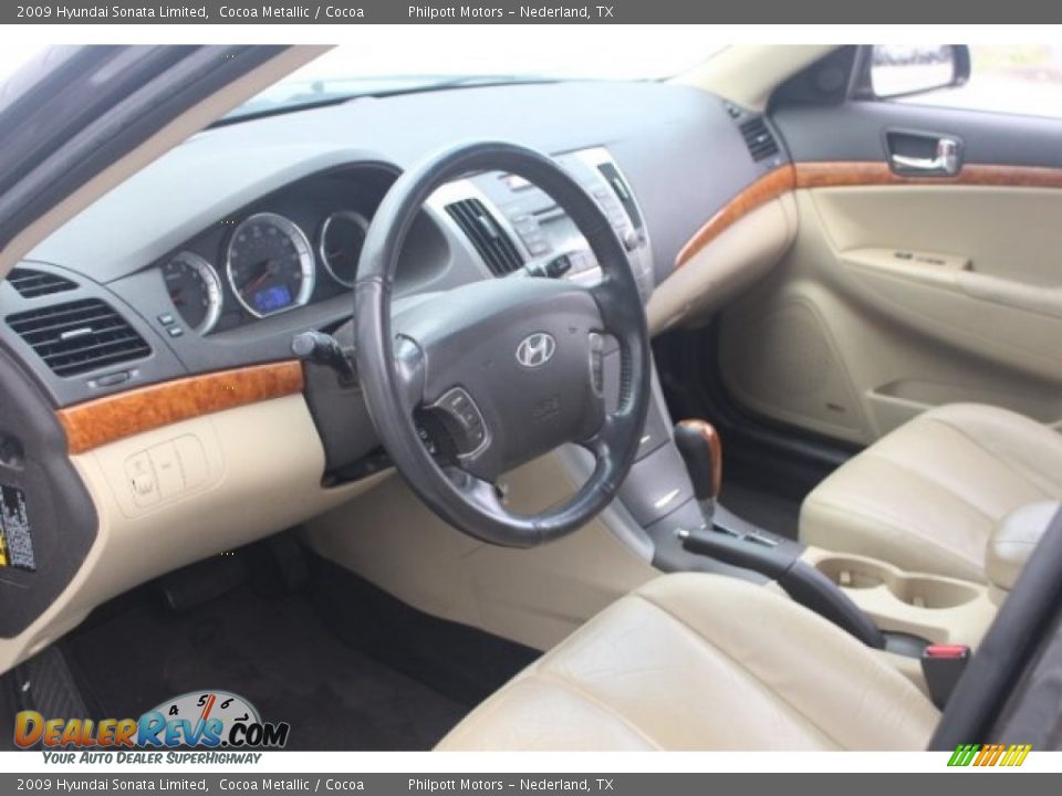 2009 Hyundai Sonata Limited Cocoa Metallic / Cocoa Photo #11