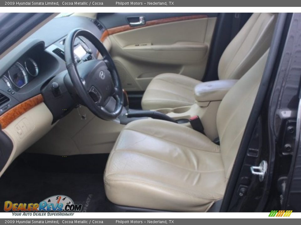 2009 Hyundai Sonata Limited Cocoa Metallic / Cocoa Photo #12