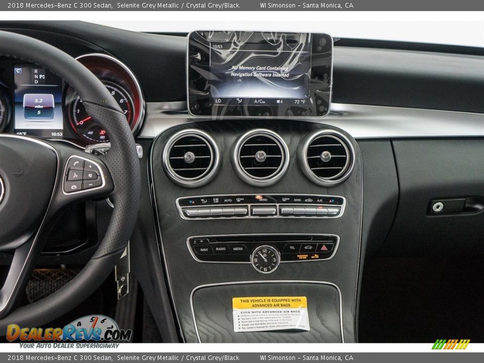 2018 Mercedes-Benz C 300 Sedan Selenite Grey Metallic / Crystal Grey/Black Photo #5