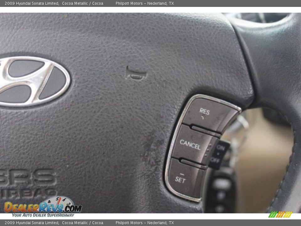 2009 Hyundai Sonata Limited Cocoa Metallic / Cocoa Photo #16