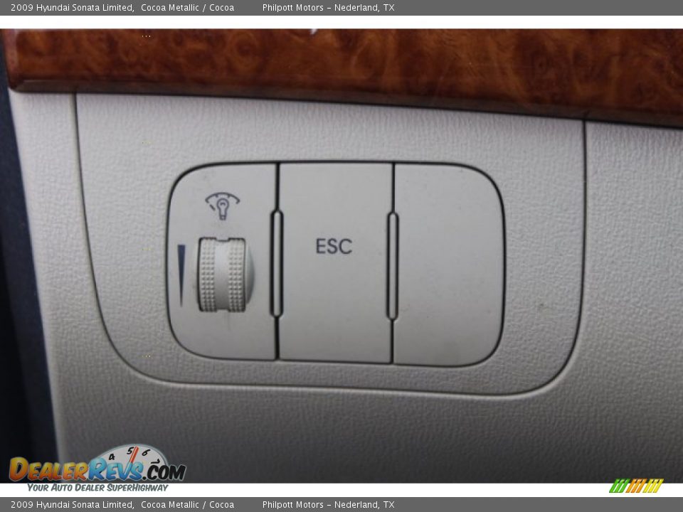 2009 Hyundai Sonata Limited Cocoa Metallic / Cocoa Photo #17