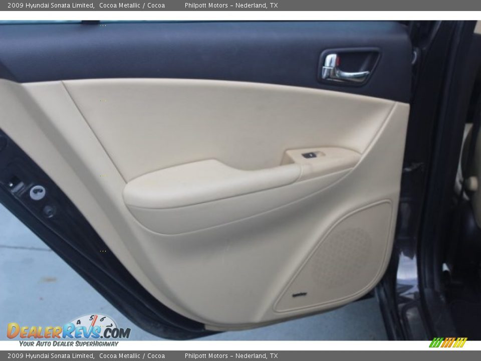 2009 Hyundai Sonata Limited Cocoa Metallic / Cocoa Photo #18