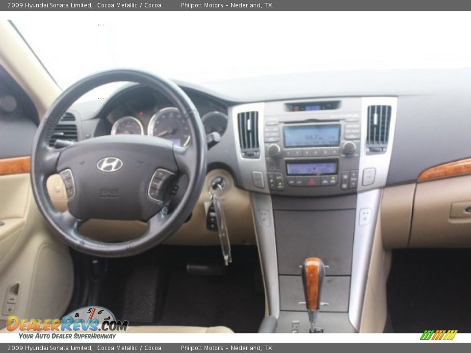 2009 Hyundai Sonata Limited Cocoa Metallic / Cocoa Photo #20