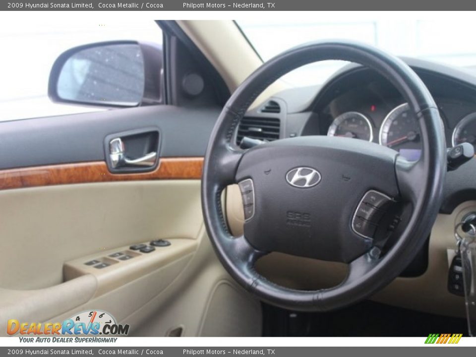 2009 Hyundai Sonata Limited Cocoa Metallic / Cocoa Photo #21