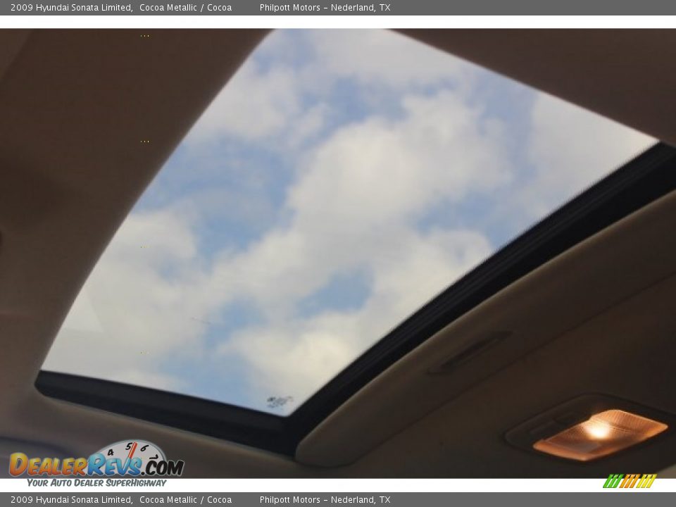 2009 Hyundai Sonata Limited Cocoa Metallic / Cocoa Photo #22