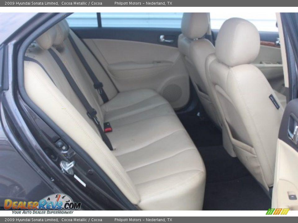 2009 Hyundai Sonata Limited Cocoa Metallic / Cocoa Photo #25