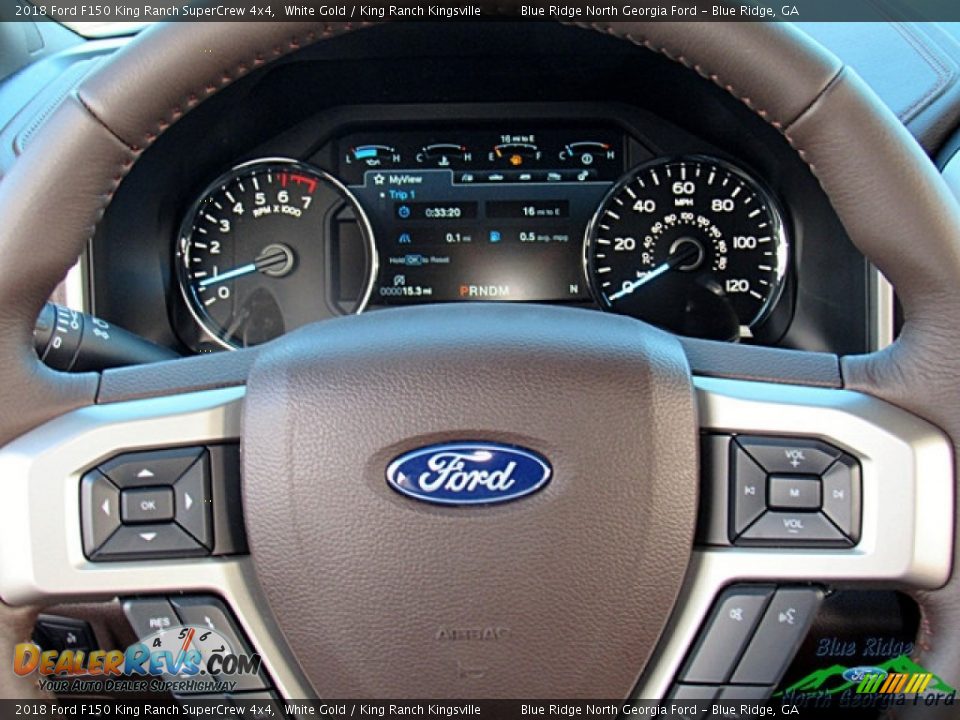 2018 Ford F150 King Ranch SuperCrew 4x4 White Gold / King Ranch Kingsville Photo #17