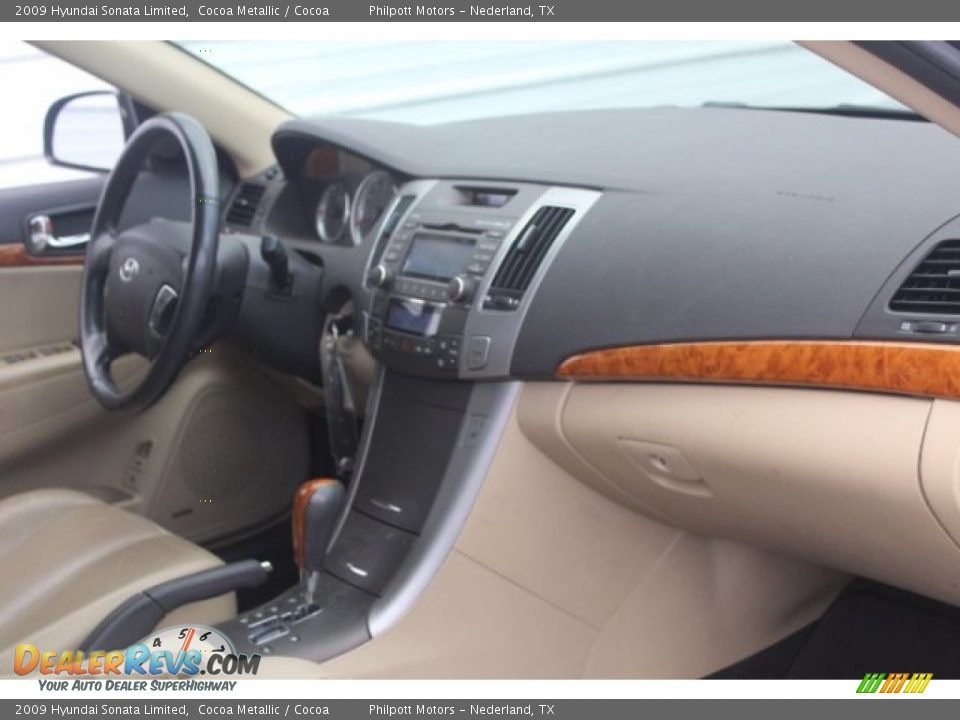2009 Hyundai Sonata Limited Cocoa Metallic / Cocoa Photo #27