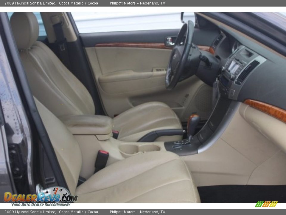 2009 Hyundai Sonata Limited Cocoa Metallic / Cocoa Photo #28
