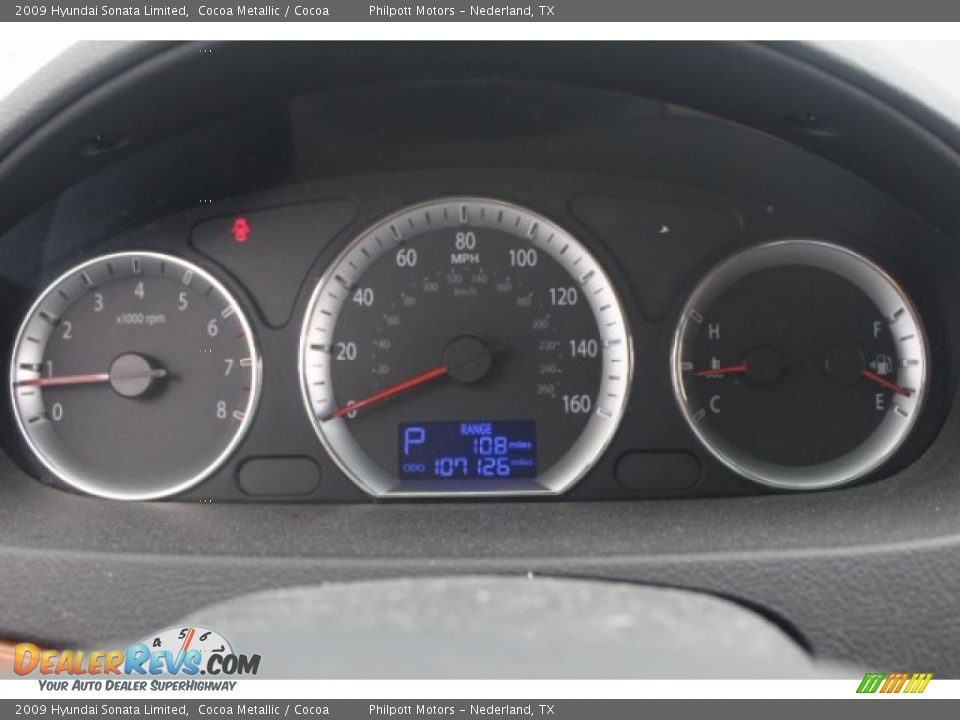 2009 Hyundai Sonata Limited Cocoa Metallic / Cocoa Photo #29