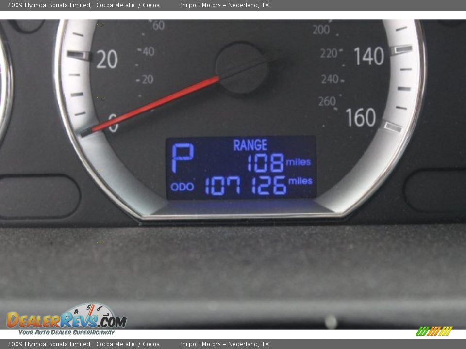 2009 Hyundai Sonata Limited Cocoa Metallic / Cocoa Photo #30