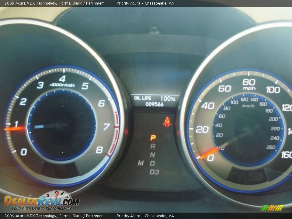 2009 Acura MDX Technology Formal Black / Parchment Photo #27