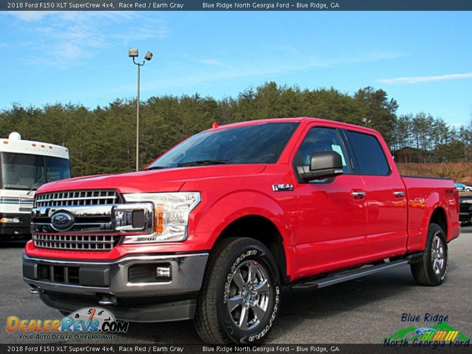 2018 Ford F150 XLT SuperCrew 4x4 Race Red / Earth Gray Photo #1
