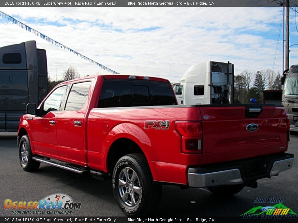 2018 Ford F150 XLT SuperCrew 4x4 Race Red / Earth Gray Photo #3