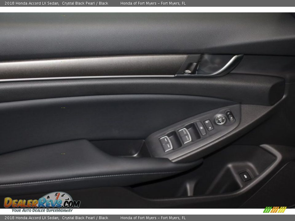 2018 Honda Accord LX Sedan Crystal Black Pearl / Black Photo #9