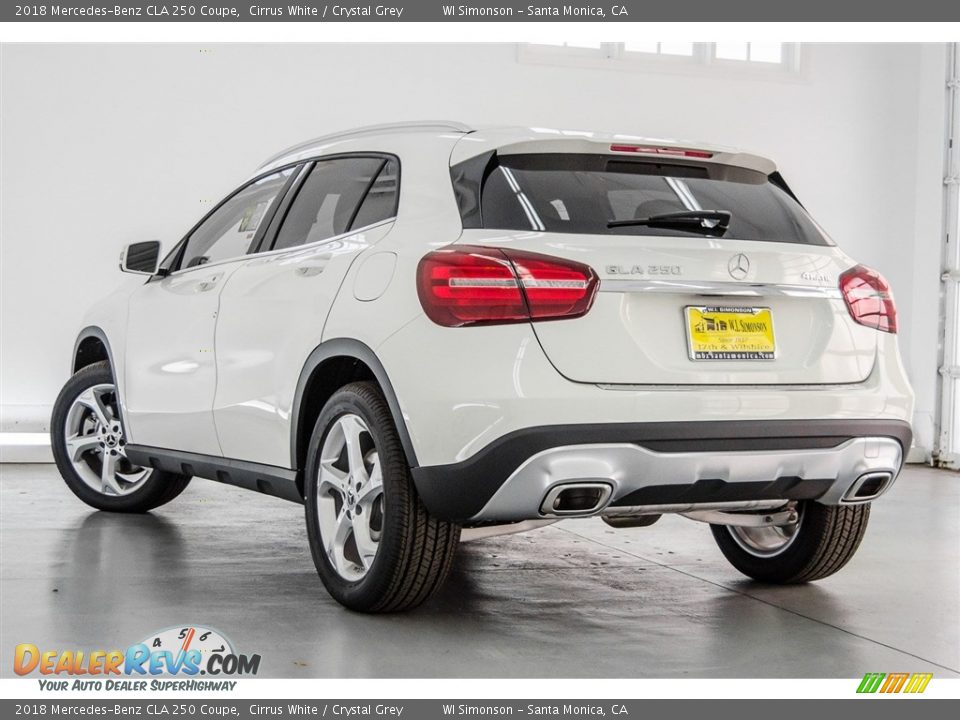2018 Mercedes-Benz CLA 250 Coupe Cirrus White / Crystal Grey Photo #15