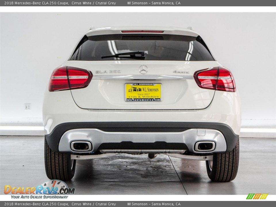 2018 Mercedes-Benz CLA 250 Coupe Cirrus White / Crystal Grey Photo #16