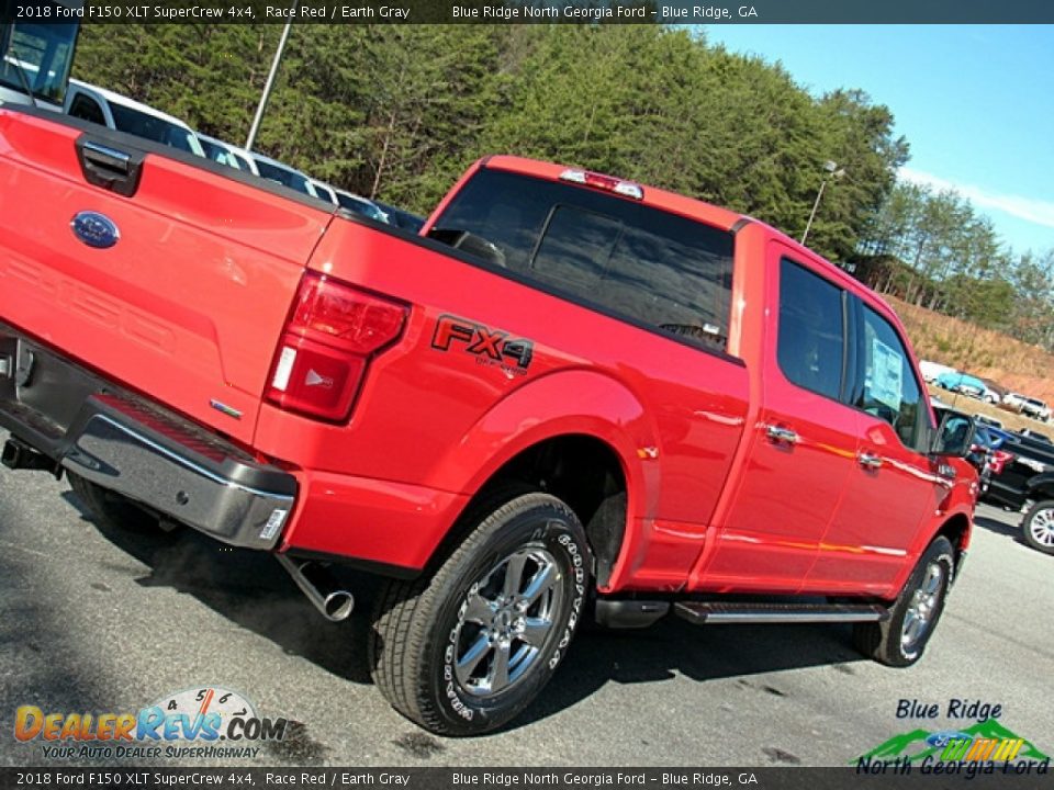 2018 Ford F150 XLT SuperCrew 4x4 Race Red / Earth Gray Photo #33
