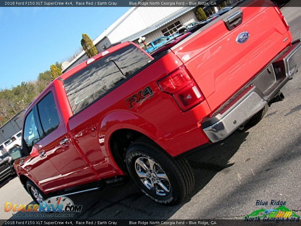 2018 Ford F150 XLT SuperCrew 4x4 Race Red / Earth Gray Photo #34