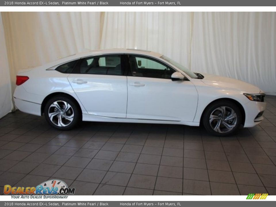 2018 Honda Accord EX-L Sedan Platinum White Pearl / Black Photo #3