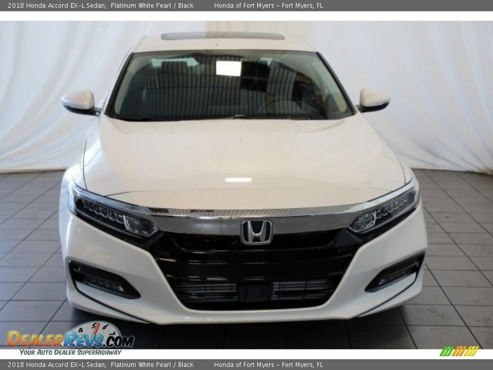2018 Honda Accord EX-L Sedan Platinum White Pearl / Black Photo #4