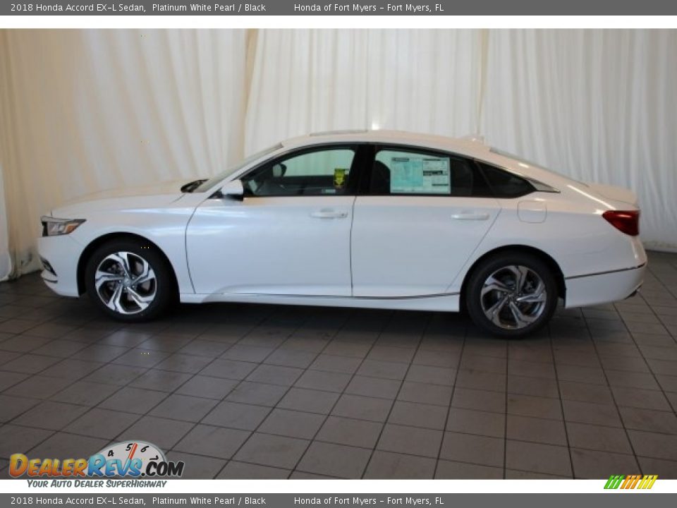 2018 Honda Accord EX-L Sedan Platinum White Pearl / Black Photo #5