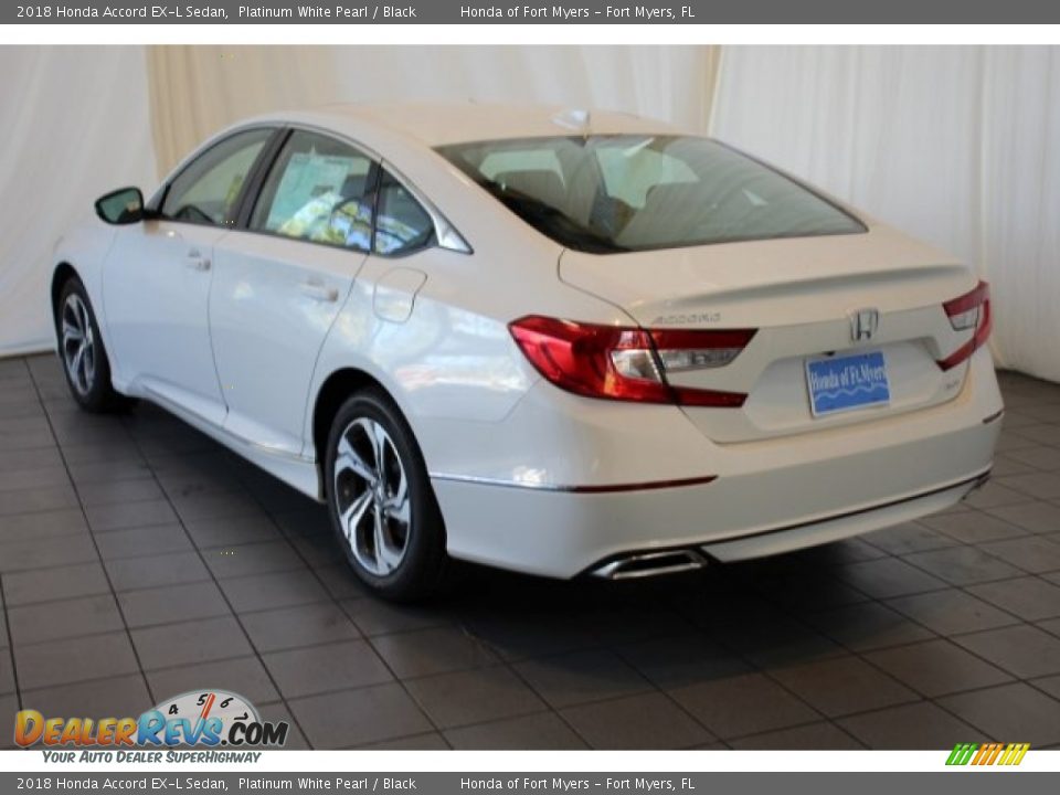 2018 Honda Accord EX-L Sedan Platinum White Pearl / Black Photo #6
