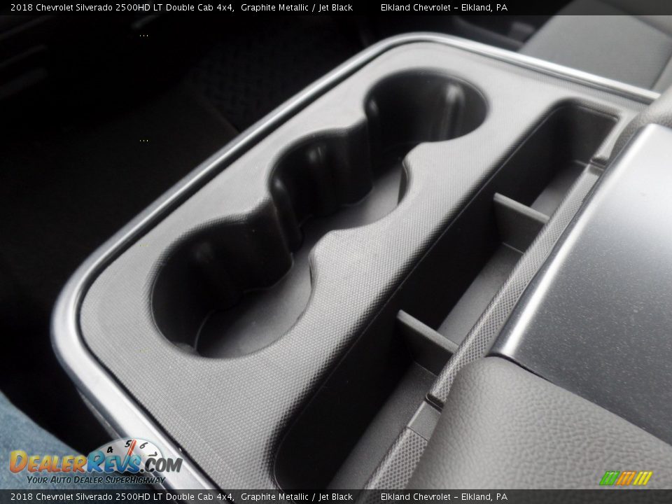 2018 Chevrolet Silverado 2500HD LT Double Cab 4x4 Graphite Metallic / Jet Black Photo #35