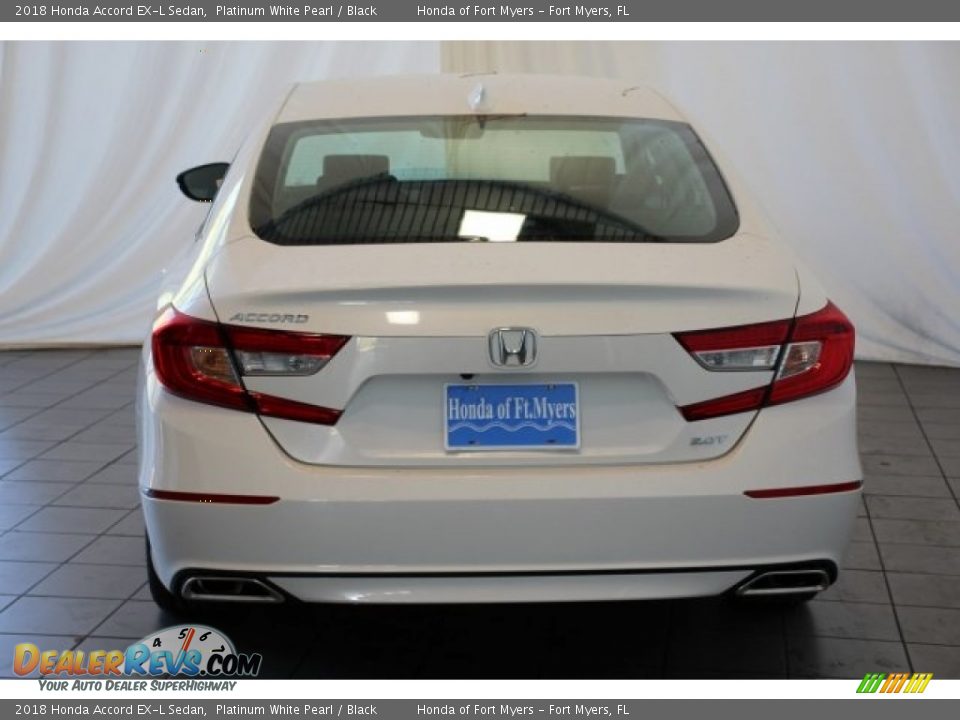 2018 Honda Accord EX-L Sedan Platinum White Pearl / Black Photo #7
