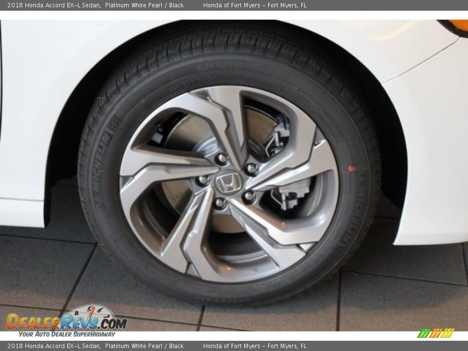 2018 Honda Accord EX-L Sedan Platinum White Pearl / Black Photo #8