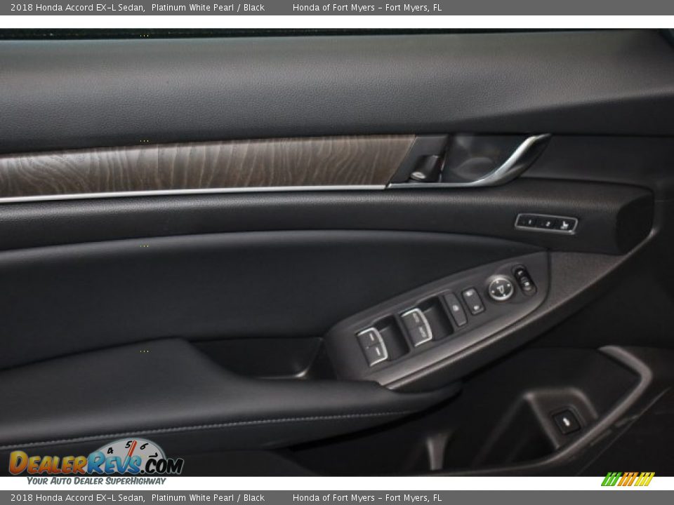 2018 Honda Accord EX-L Sedan Platinum White Pearl / Black Photo #9
