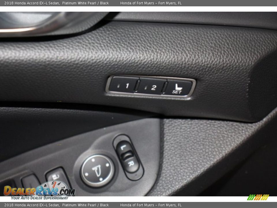 2018 Honda Accord EX-L Sedan Platinum White Pearl / Black Photo #10