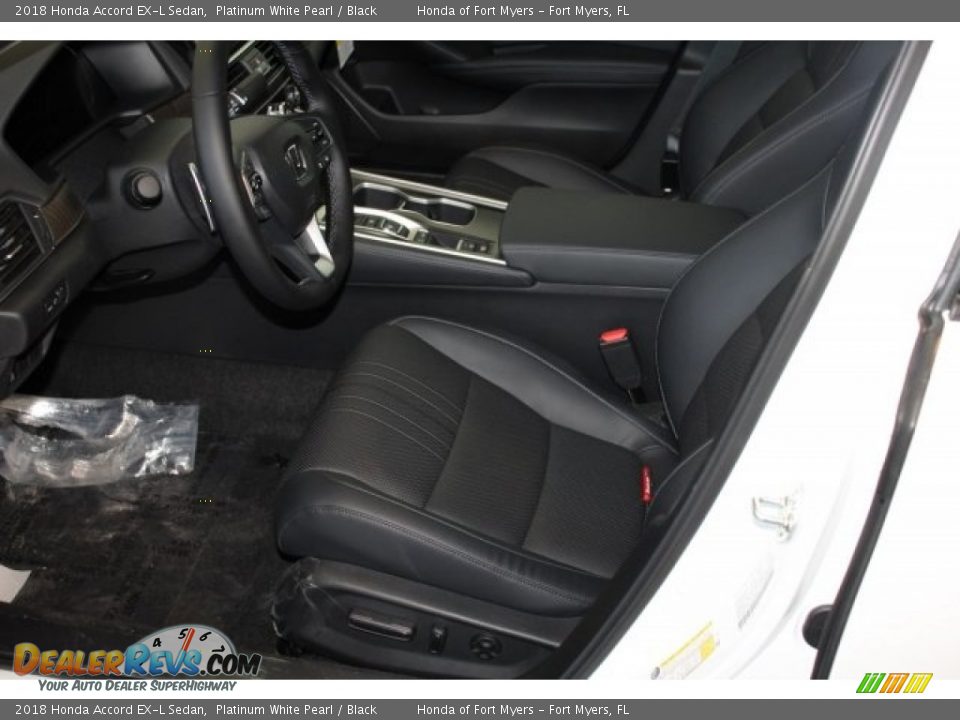 2018 Honda Accord EX-L Sedan Platinum White Pearl / Black Photo #12