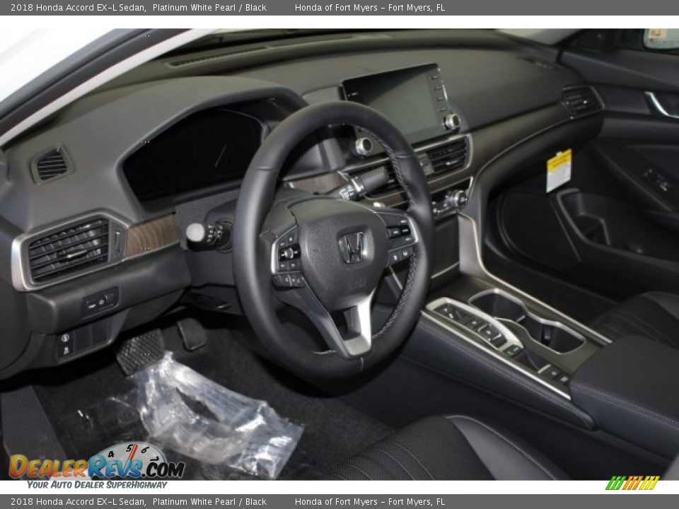 2018 Honda Accord EX-L Sedan Platinum White Pearl / Black Photo #13